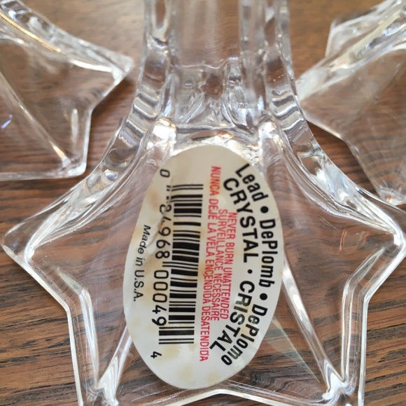 4 Beautiful Lead Chrystal candlesticks.No chips/dings. 4”tall. Grace your table! - Picture 2 of 4